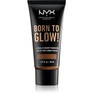 NYX Professional Makeup Born To Glow tekutý rozjasňujúci make-up odtieň 19 Mocha 30 ml