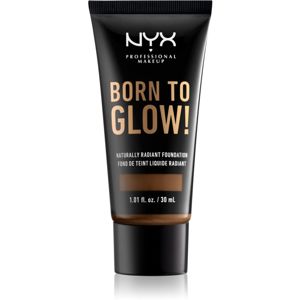 NYX Professional Makeup Born To Glow tekutý rozjasňujúci make-up odtieň 21 Cocoa 30 ml