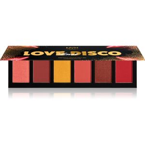 NYX Professional Makeup Love Lust Disco Sweet Cheeks Blush paletka na tvár 6 x 5 g