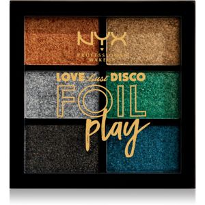 NYX Professional Makeup Love Lust Disco Foil Play paletka očných tieňov odtieň 03 Let´s Grove 6 x 1,5 g