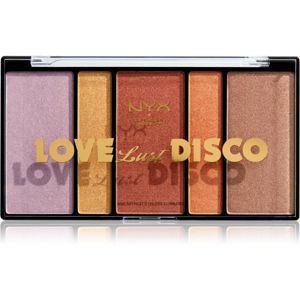 NYX Professional Makeup Love Lust Disco Highlight paletka rozjasňovačov 28.4 g