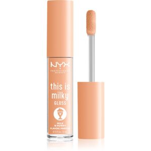 NYX Professional Makeup This is Milky Gloss Milkshakes hydratačný lesk na pery s parfumáciou odtieň 17 Milk N Hunny 4 ml