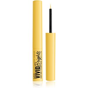 NYX Professional Makeup Vivid Brights tekuté linky na oči odtieň 03 Had Me At Yellow 2 ml