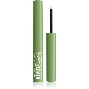 NYX Professional Makeup Vivid Brights tekuté linky na oči odtieň 02 Ghosted Green 2 ml