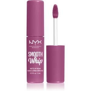 NYX Professional Makeup Smooth Whip Matte Lip Cream zamatový rúž s vyhladzujúcim efektom odtieň 19 Snuggle Sesh 4 ml