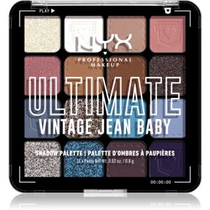 NYX Professional Makeup Ultimate Shadow Palette očné tiene odtieň Vintage Jean Baby 16 ks
