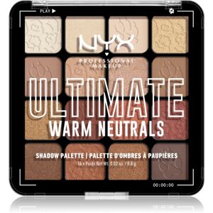 NYX Professional Makeup Ultimate Shadow Palette očné tiene odtieň Warm Neutrals 16 ks