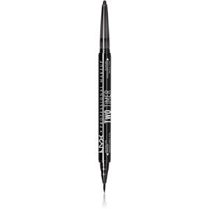 NYX Professional Makeup Two Timer ceruzka na oči 2 v 1 odtieň 01 Jet Black 1,2 ml