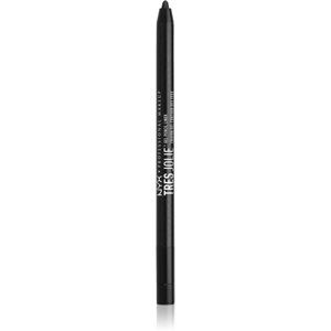 NYX Professional Makeup Tres Jolie Gel Pencil gélová ceruzka na oči odtieň 01 Pitch Black 0.5 g
