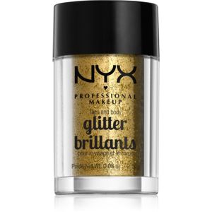 NYX Professional Makeup Glitter Goals Glitre na tvár i telo odtieň 05 Gold 2.5 g