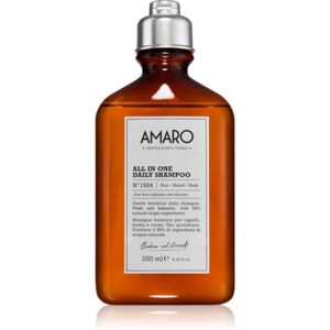 FarmaVita Amaro All In One čistiaci šampón na vlasy, bradu a telo 250 ml