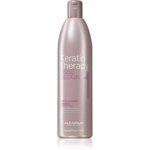 Alfaparf Milano Lisse Design Keratin Therapy hĺbkovo čistiaci šampón pre všetky typy vlasov 500 ml