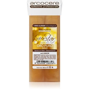 Arcocere Professional Wax Oro Puro Gold epilačný vosk s trblietkami náplň 100 ml