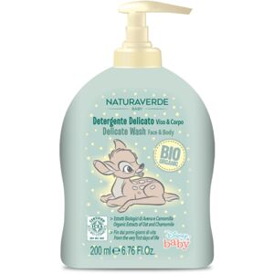 Disney Naturaverde Baby Delicate Wash jemné mydlo na tvár a telo pre deti od narodenia 200 ml