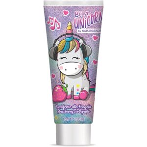 Be a Unicorn Naturaverde Toothpaste zubná pasta pre deti s jahodovou príchuťou 75 ml