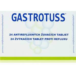 Gastrotuss Gastrotuss proti refluxu žuvacie tablety na podporu trávenia 24 tbl