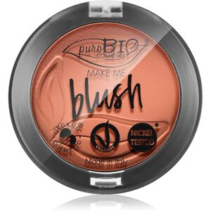 puroBIO Cosmetics Long-lasting Blush dlhotrvajúca lícenka odtieň 02 Matte Coral Pink 5,2 g