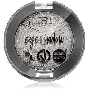 puroBIO Cosmetics Compact Eyeshadows očné tiene odtieň 23 Silver 2,5 g