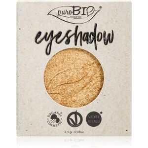 puroBIO Cosmetics Compact Eyeshadows očné tiene náhradná náplň odtieň 24 Gold 2,5 g