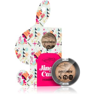 puroBIO Cosmetics Jingle Care Eyeshadow Box očné tiene darčeková edícia odtieň 01 Sparkling Wine 2,5 g