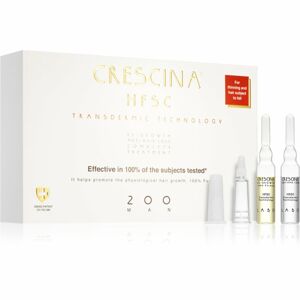 Crescina Transdermic 200 Re-Growth and Anti-Hair Loss starostlivosť pre podporu rastu a proti vypadávaniu vlasov pre mužov 20x3,5 ml