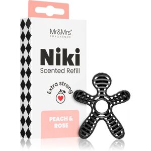 Mr & Mrs Fragrance Niki Peach & Rose vôňa do auta náhradná náplň 1 ks