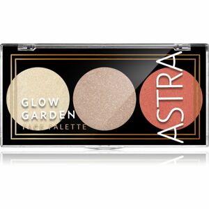 Astra Make-up Palette Glow Garden paleta rozjasňovačov odtieň Peach Paradox 7,5 g