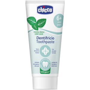 Chicco Toothpaste Mild Mint detská zubná pasta s fluoridom 6 y+ 50 ml