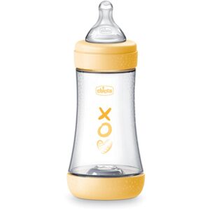 Chicco Perfect 5 dojčenská fľaša 2 m+ Medium Flow Yellow 240 ml