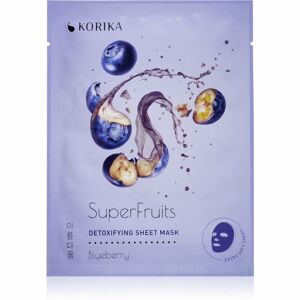 KORIKA SuperFruits Blueberry - Detoxifying Sheet Mask detoxikačná plátenná maska Blueberry 25 g