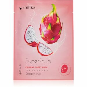 KORIKA SuperFruits Dragon Fruit - Calming Sheet Mask upokojujúca plátienková maska Dragon fruit 25 g