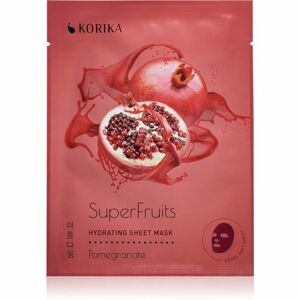 KORIKA SuperFruits Pomegranate - Hydrating Sheet Mask hydratačná plátienková maska Pomegranate 25 g