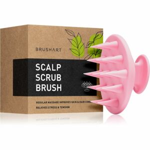 BrushArt Home Salon Scalp scrub brush masážna pomôcka na vlasy Pink