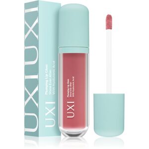 UXI BEAUTY Plumping Lip Gloss lesk na pery pre väčší objem s kyselinou hyalurónovou Rose pink 5 ml