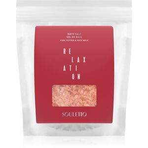 Souletto Pink Pepper & Rice Milk Bath Salt soľ do kúpeľa 500 g