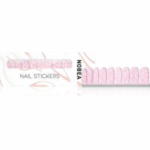 NOBEA Accessories nálepky na nechty Pink glitter