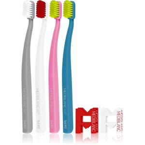 MEDIBLANC 5490 Ultra Soft zubné kefky ultra soft Grey, White, Pink, Blue 4 ks