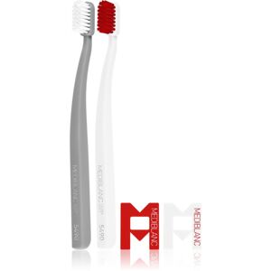 MEDIBLANC 5490 Ultra Soft zubné kefky ultra soft White, Grey 2 ks
