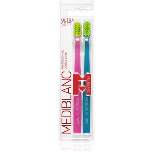 MEDIBLANC 5490 Ultra Soft zubné kefky ultra soft Pink, Blue 2 ks