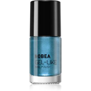 NOBEA Metal Gel-like Nail Polish lak na nechty s gélovým efektom odtieň Atomic blue N#75 6 ml