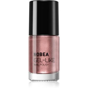 NOBEA Metal Gel-like Nail Polish lak na nechty s gélovým efektom odtieň Shimmer pink N#77 6 ml