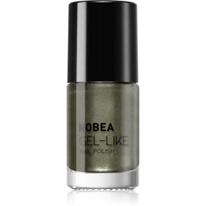 NOBEA Metal Gel-like Nail Polish lak na nechty s gélovým efektom odtieň Olive green N#79 6 ml