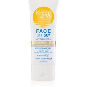 Bondi Sands SPF 50+ Face Fragrance Free ochranný tónovací krém na tvár pre matný vzhľad SPF 50+ 75 ml