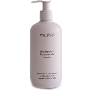 Mushie Organic Baby sprchový gél a šampón 2 v 1 pre deti Lavender 400 ml