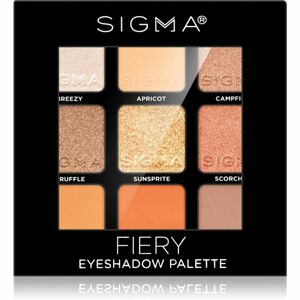 Sigma Beauty Eyeshadow Palette Fiery paletka očných tieňov 9 g