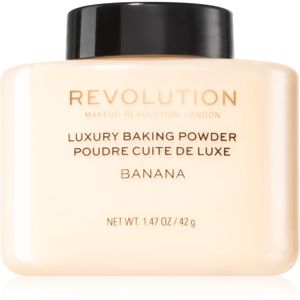 Makeup Revolution Baking Powder zmatňujúci sypký púder odtieň Banana 42 g
