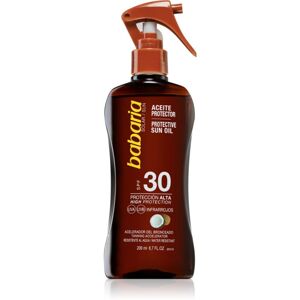 Babaria Sun Protective Oil opaľovací olej na tvár a telo s kokosovým olejom SPF 30 200 ml