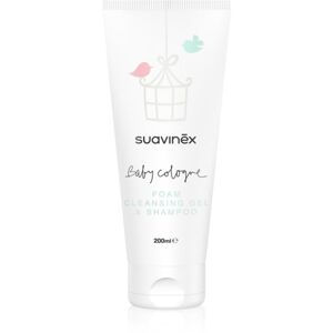 Suavinex Baby Cologne Foam Clensing Gel & Shampoo penový šampón 2 v 1 pre deti 200 ml