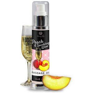 Secret play Peach & Sparkling Wine masážny olej 50 ml