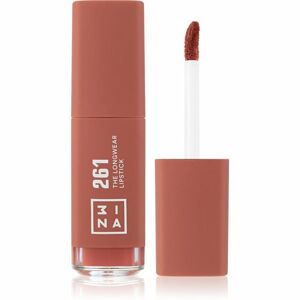 3INA The Longwear Lipstick dlhotrvajúci tekutý rúž odtieň 261 - Dark nude 6 ml